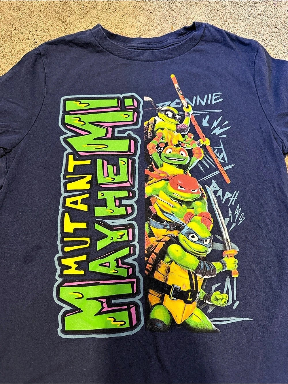Old Navy Teenage Mutant Ninja Turtles Graphic Tee Blue Girls Medium